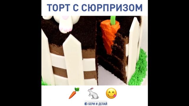 Торт «Зайчик» с сюрпризом внутри. Смотришь, и слюнки текут! - potiskay.com